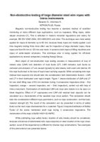 Non-destructive testing of large diameter steel wire ropes with Intros instruments. — D. Slesarev, A. Vorontsov.