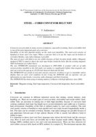 Strength interpretation of non-destructive testing of steel-cord conveyor belts. — V. Radin, V. Volokhovsky, A. Vorontsov, V. Sukhorukov.
