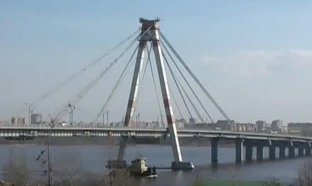 Oktyabrsky bridge across the Sheksna River, Cherepovets