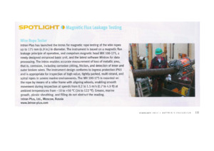 Wire Rope Tester. —INTRON PLUS.