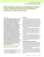 Electromagnetic Inspection and Diagnostics of Steel Ropes: Technology, Effectiveness and Problems. — Vasily V. Sukhorukov, Dmitry A. Slesarev and Alexander N. Vorontsov.