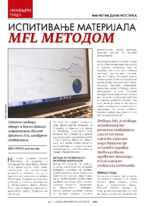 ИСПИТИВАЊЕ МАТЕРИЈАЛА MFL МЕТОДОМ.—Драган Соколов, дипл. инж. маш.